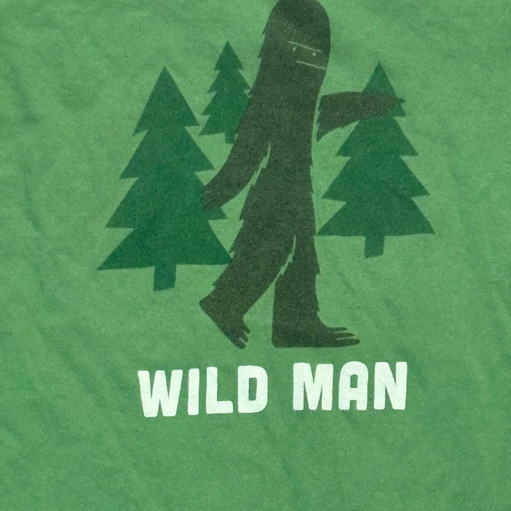 Life Is Good Green Wild Man Kids Long Sleeve Tee - Picture 2 of 3